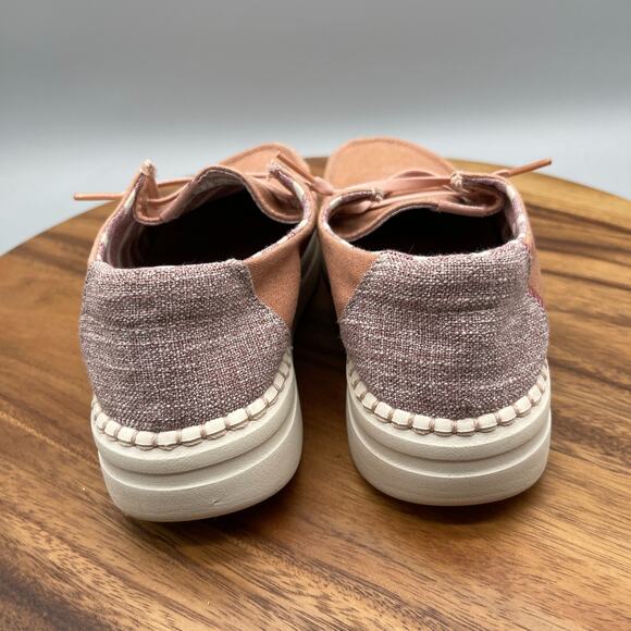 Hey Dude Wendy Rise Shoes Womens Size 7 Plaid Pink Casual Comfort Loafer Walking - Picture 4 of 8